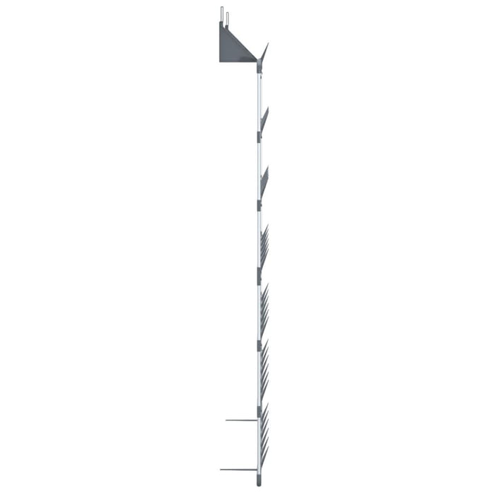 Suport pentru pantofi suspendat, argintiu, 66x13x139 cm - WALTI WALTI