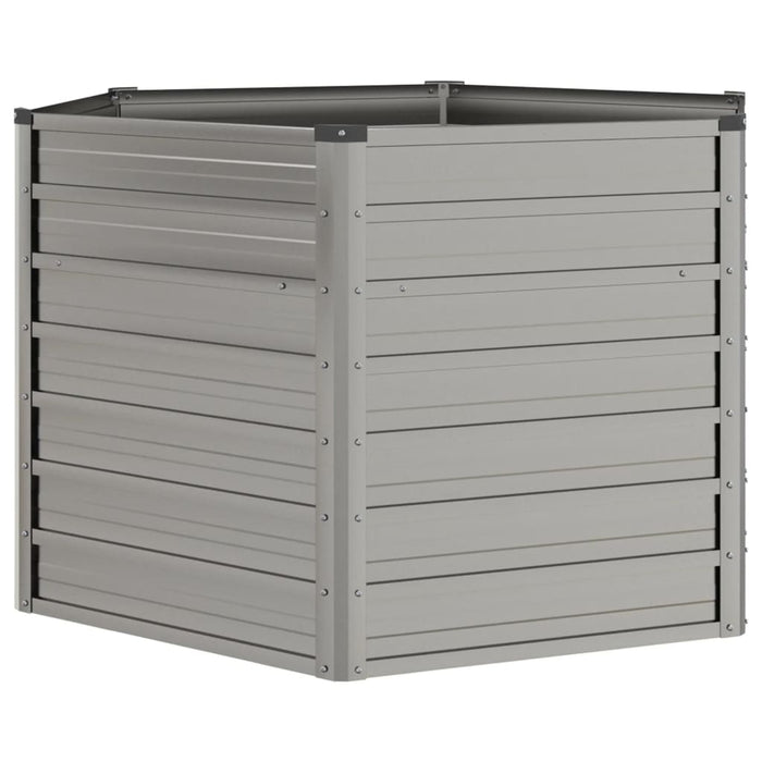 Strat înălțat de grădină, ruginiu, 129x129x77 cm, oțel corten - WALTI WALTI