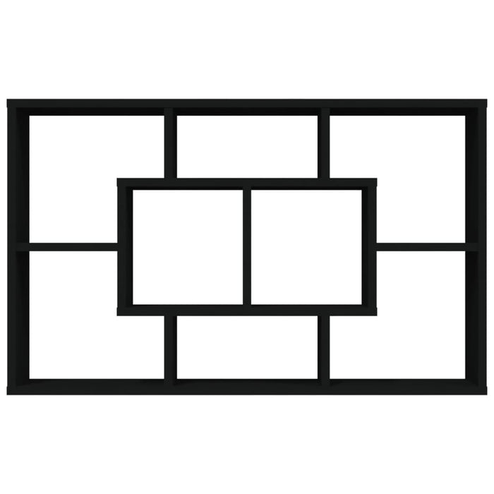 Raft de perete, negru, 85x16x52,5 cm, lemn prelucrat - WALTI WALTI