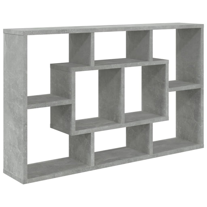 Raft de perete, gri beton, 85x16x52,5 cm, lemn compozit - WALTI WALTI