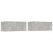 Comode TV, 2 buc., gri beton, 80x30x30 cm, lemn compozit - WALTI WALTI
