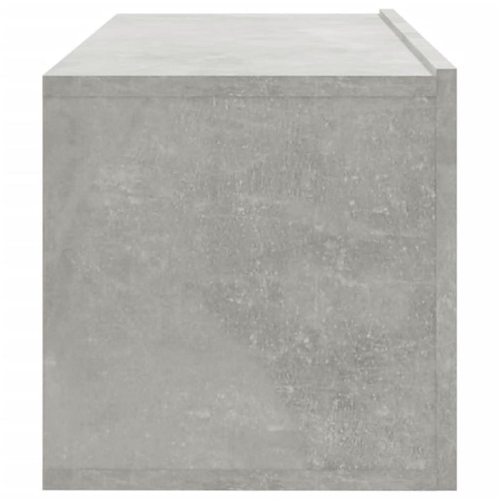 Dulapuri TV perete 2 buc. gri beton 100x30x30 cm lemn compozit - WALTI WALTI