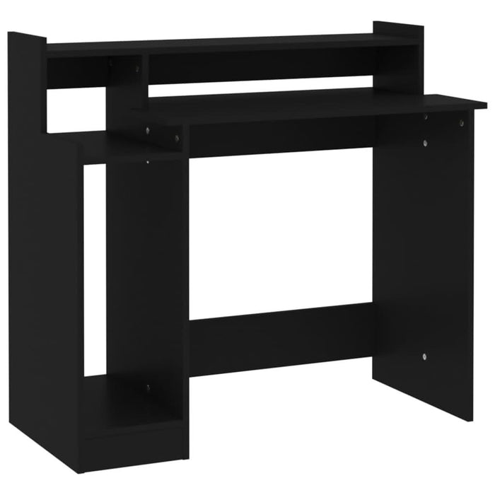 Birou cu lumini LED, negru, 97x45x90 cm, lemn prelucrat - WALTI WALTI
