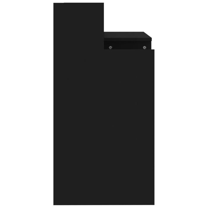 Birou cu lumini LED, negru, 97x45x90 cm, lemn prelucrat - WALTI WALTI