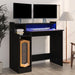 Birou cu lumini LED, negru, 97x45x90 cm, lemn prelucrat - WALTI WALTI