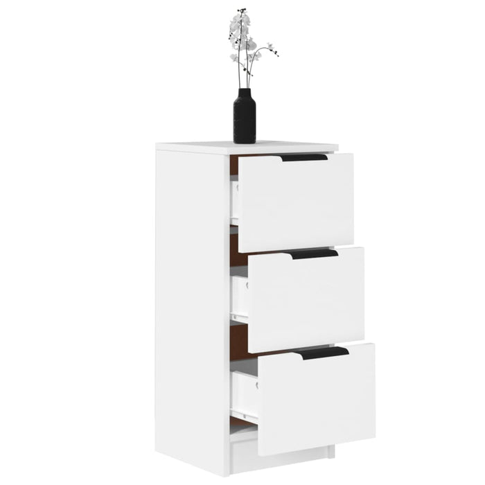 Servante, 2 buc., alb, 30x30x70 cm, lemn prelucrat - WALTI WALTI