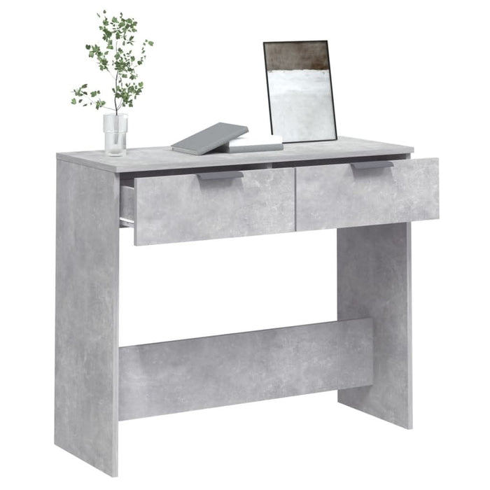 Măsuță consolă, gri beton, 90x36x75 cm, lemn prelucrat - WALTI WALTI