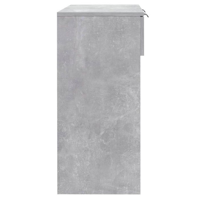 Măsuță consolă, gri beton, 90x36x75 cm, lemn prelucrat - WALTI WALTI