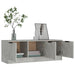 Comodă TV, gri beton, 102x35x36,5 cm, lemn prelucrat - WALTI WALTI