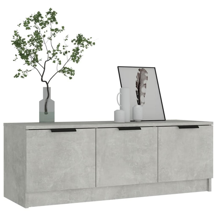 Comodă TV, gri beton, 102x35x36,5 cm, lemn prelucrat - WALTI WALTI