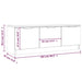 Comodă TV, gri beton, 102x35x36,5 cm, lemn prelucrat - WALTI WALTI
