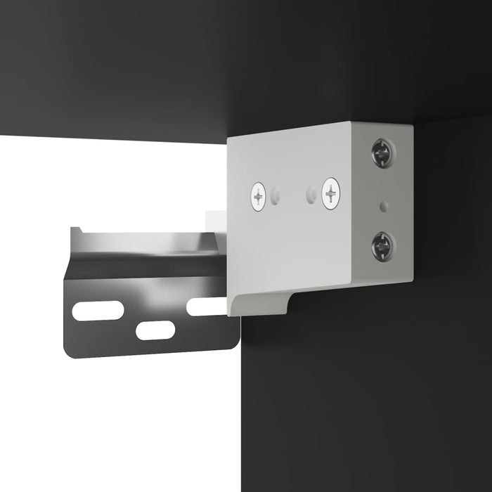 Dulap de perete, negru, 102x30x20 cm, lemn prelucrat - WALTI WALTI