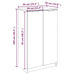 Dulap pentru încălțăminte alb 59x35x100 cm lemn prelucrat - WALTI WALTI