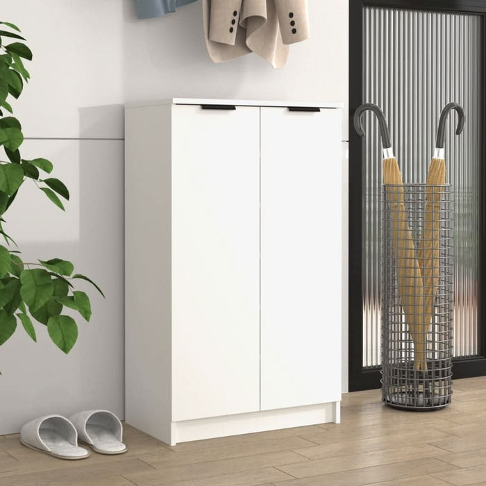 Dulap pentru încălțăminte alb 59x35x100 cm lemn prelucrat - WALTI WALTI