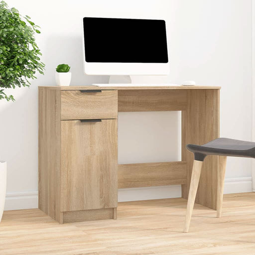Birou, stejar sonoma, 100x50x75 cm, lemn prelucrat - WALTI WALTI