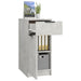 Dulap de birou, gri beton, 33,5x50x75 cm, lemn prelucrat - WALTI WALTI