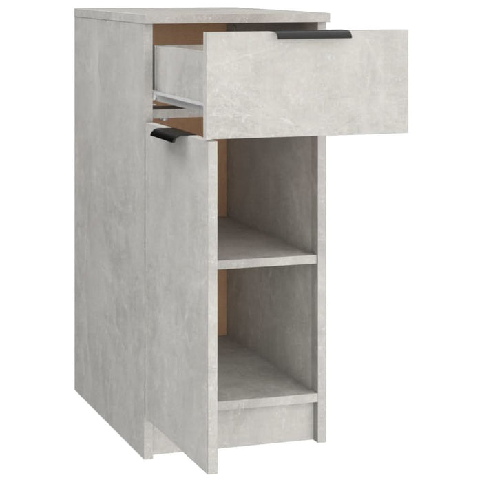 Dulap de birou, gri beton, 33,5x50x75 cm, lemn prelucrat - WALTI WALTI