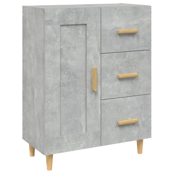 Servantă, gri beton, 69,5x34x90 cm, lemn compozit - WALTI WALTI