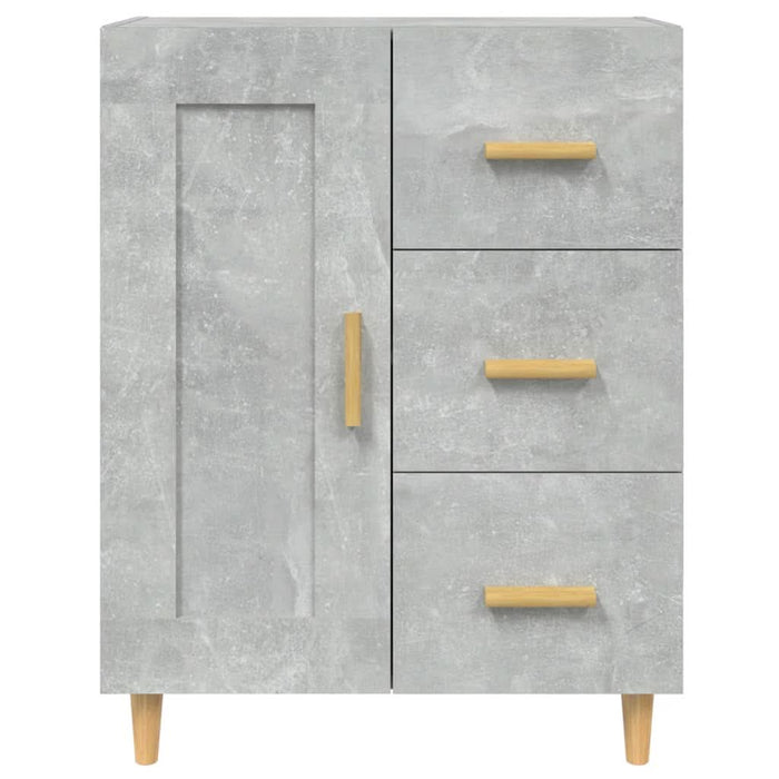Servantă, gri beton, 69,5x34x90 cm, lemn compozit - WALTI WALTI