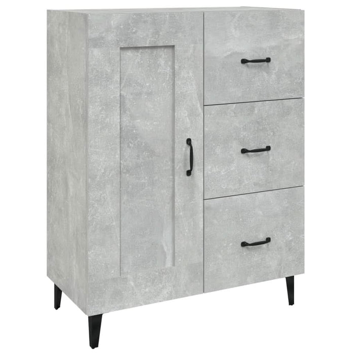 Servantă, gri beton, 69,5x34x90 cm, lemn compozit - WALTI WALTI