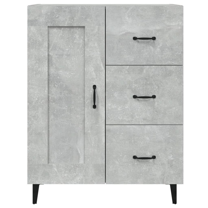 Servantă, gri beton, 69,5x34x90 cm, lemn compozit - WALTI WALTI
