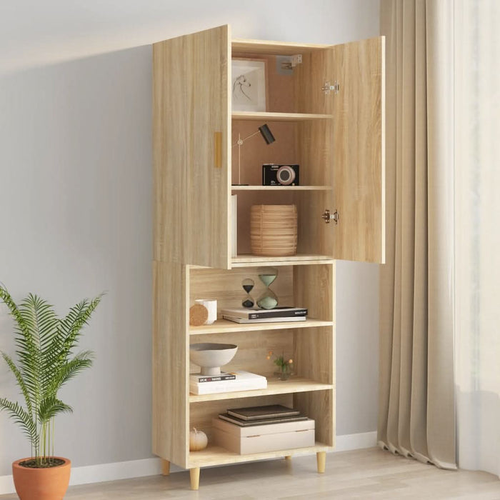 Dulap de perete suspendat, stejar sonoma, 69,5x34x90 cm - WALTI WALTI