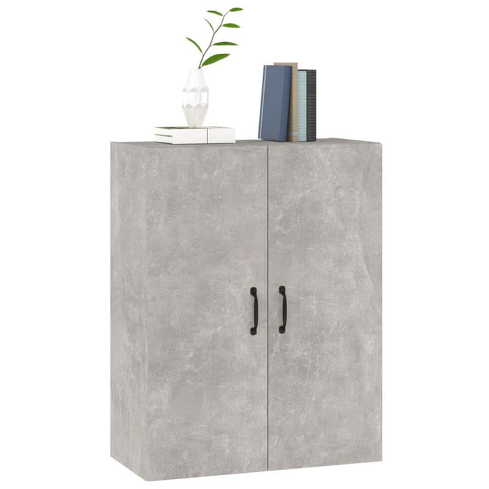 Dulap suspendat, gri beton, 69,5x34x90 cm, lemn prelucrat - WALTI WALTI
