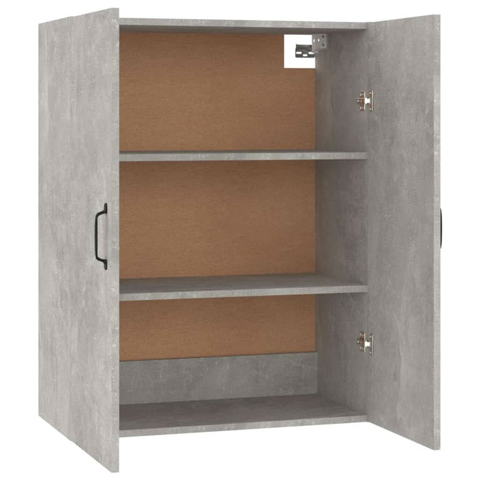 Dulap suspendat, gri beton, 69,5x34x90 cm, lemn prelucrat - WALTI WALTI