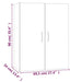 Dulap suspendat, gri beton, 69,5x34x90 cm, lemn prelucrat - WALTI WALTI