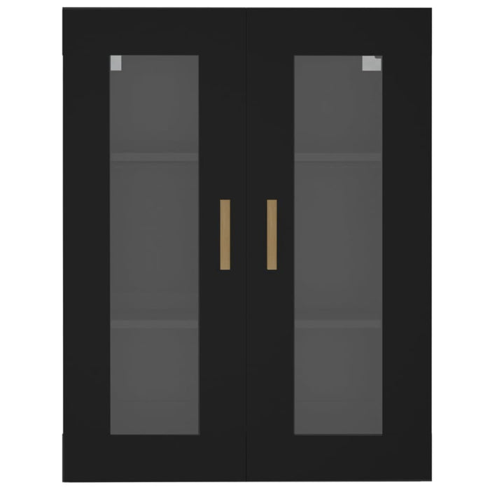 Dulap de perete suspendat, negru, 69,5x34x90 cm - WALTI WALTI