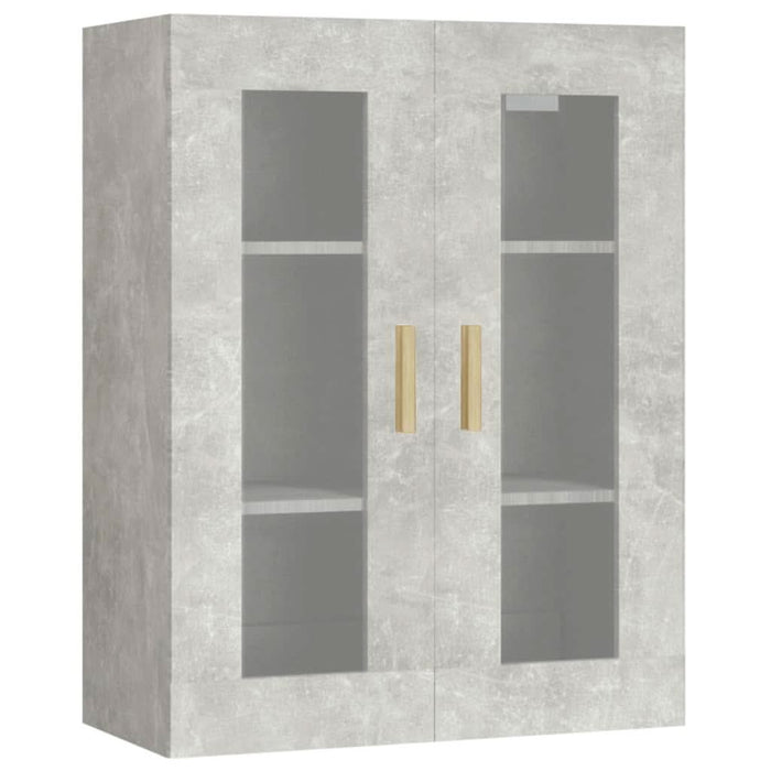 Dulap de perete suspendat, gri beton, 69,5x34x90 cm - WALTI WALTI