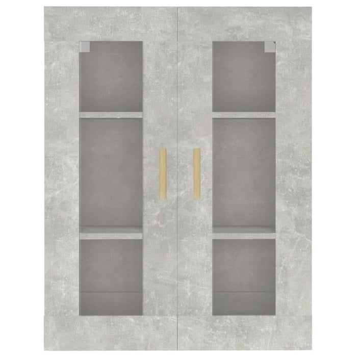 Dulap de perete suspendat, gri beton, 69,5x34x90 cm - WALTI WALTI