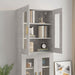 Dulap de perete suspendat, gri beton, 69,5x34x90 cm - WALTI WALTI