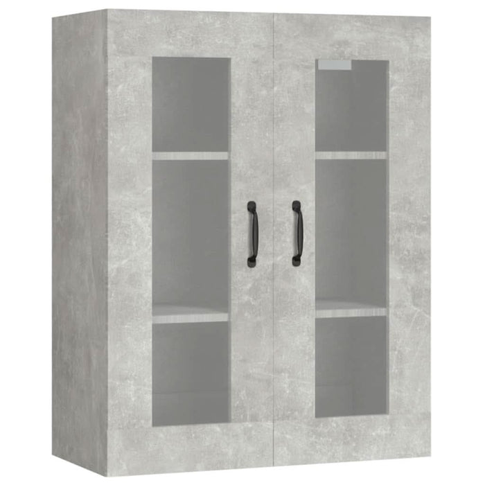 Dulap de perete suspendat, gri beton, 69,5x34x90 cm - WALTI WALTI