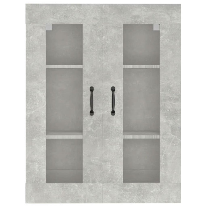 Dulap de perete suspendat, gri beton, 69,5x34x90 cm - WALTI WALTI