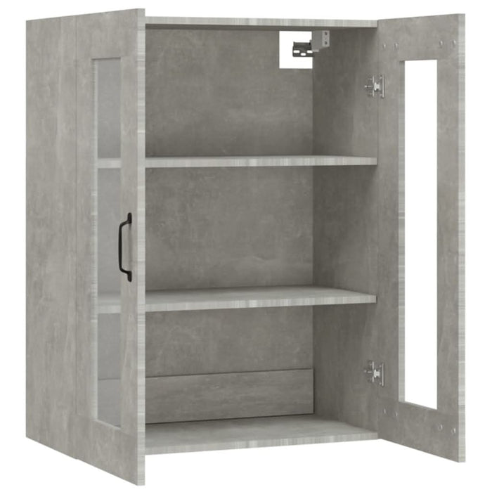 Dulap de perete suspendat, gri beton, 69,5x34x90 cm - WALTI WALTI