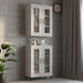 Dulap de perete suspendat, gri beton, 69,5x34x90 cm - WALTI WALTI