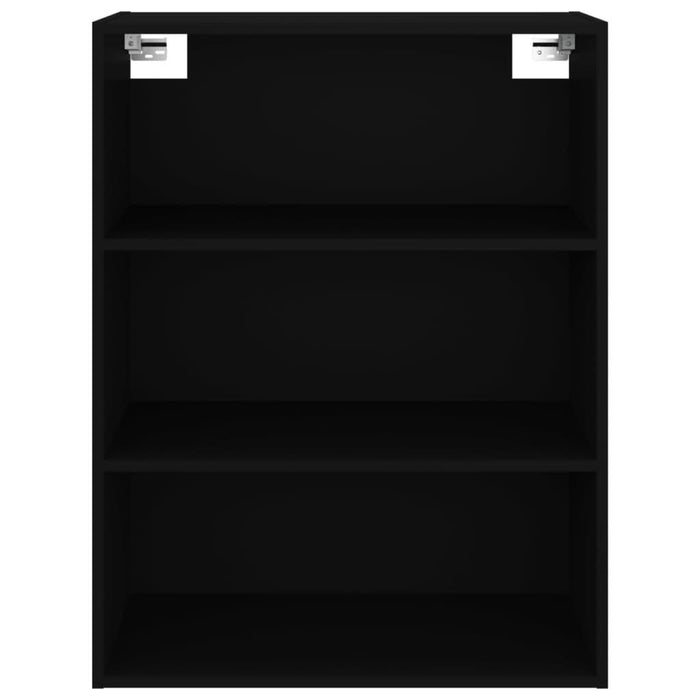 Dulap de perete suspendat, negru, 69,5x32,5x90 cm - WALTI WALTI