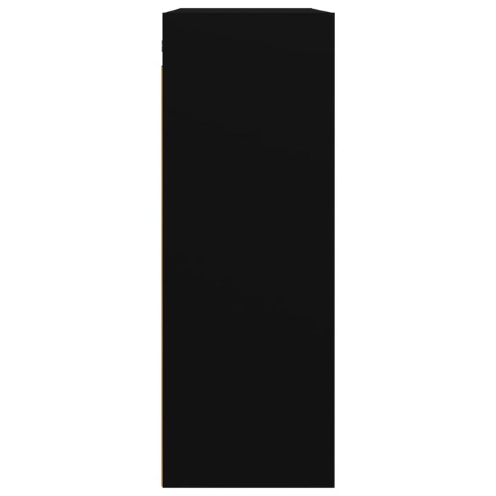 Dulap de perete suspendat, negru, 69,5x32,5x90 cm - WALTI WALTI
