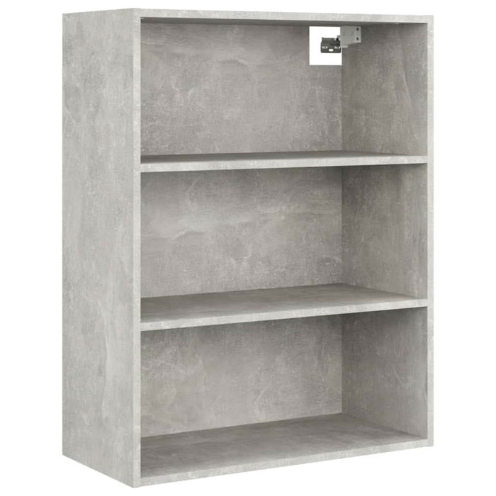 Dulap de perete suspendat, gri beton, 69,5x32,5x90 cm - WALTI WALTI