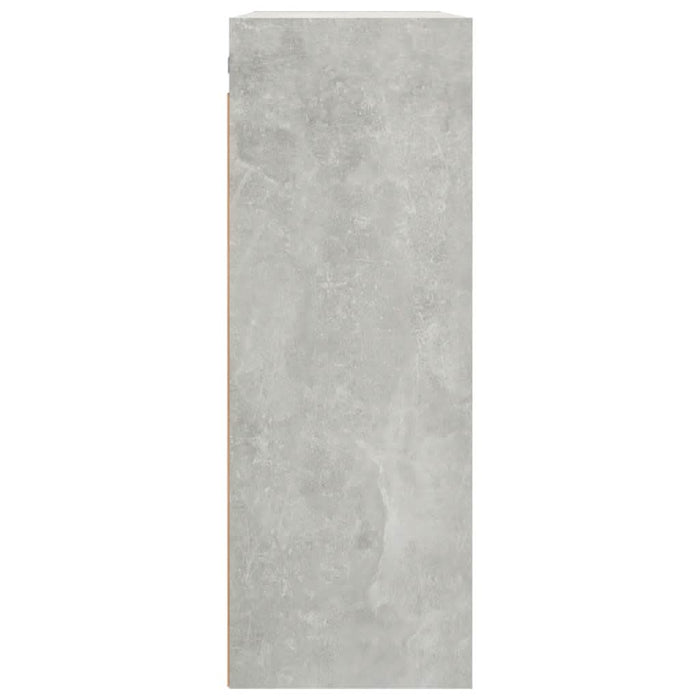 Dulap de perete suspendat, gri beton, 69,5x32,5x90 cm - WALTI WALTI