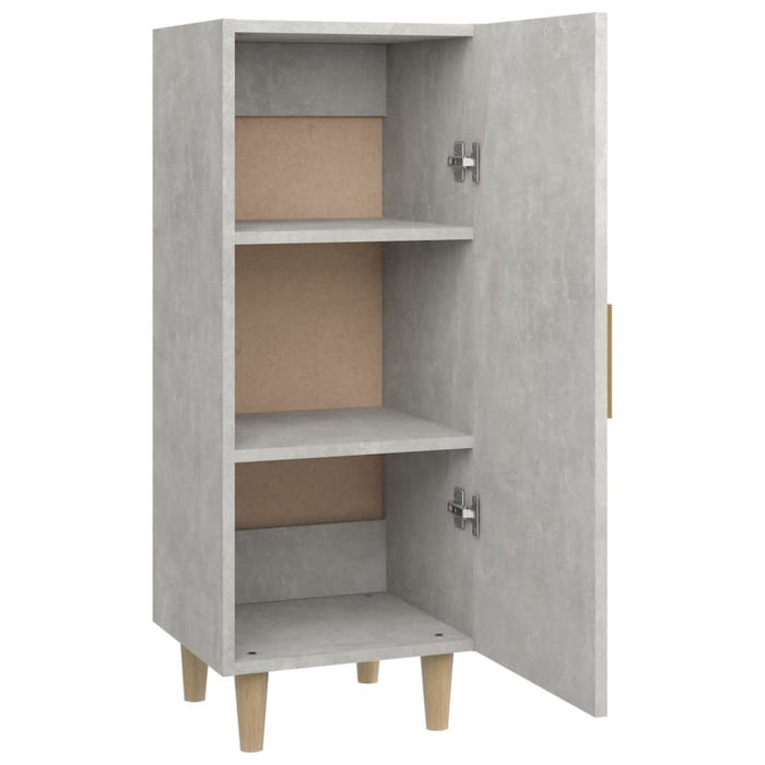 Servantă, gri beton, 34,5x34x90 cm, lemn compozit - WALTI WALTI