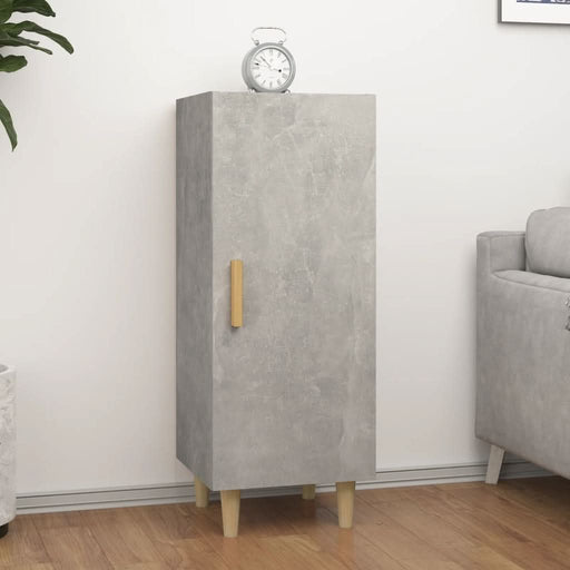 Servantă, gri beton, 34,5x34x90 cm, lemn compozit - WALTI WALTI