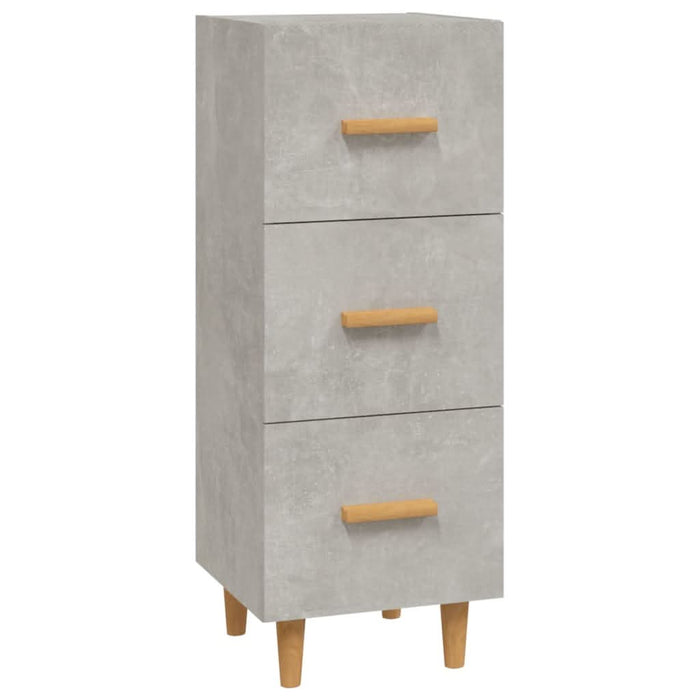 Servantă, gri beton, 34,5x34x90 cm, lemn compozit - WALTI WALTI