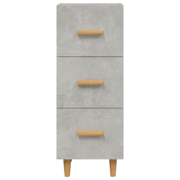 Servantă, gri beton, 34,5x34x90 cm, lemn compozit - WALTI WALTI