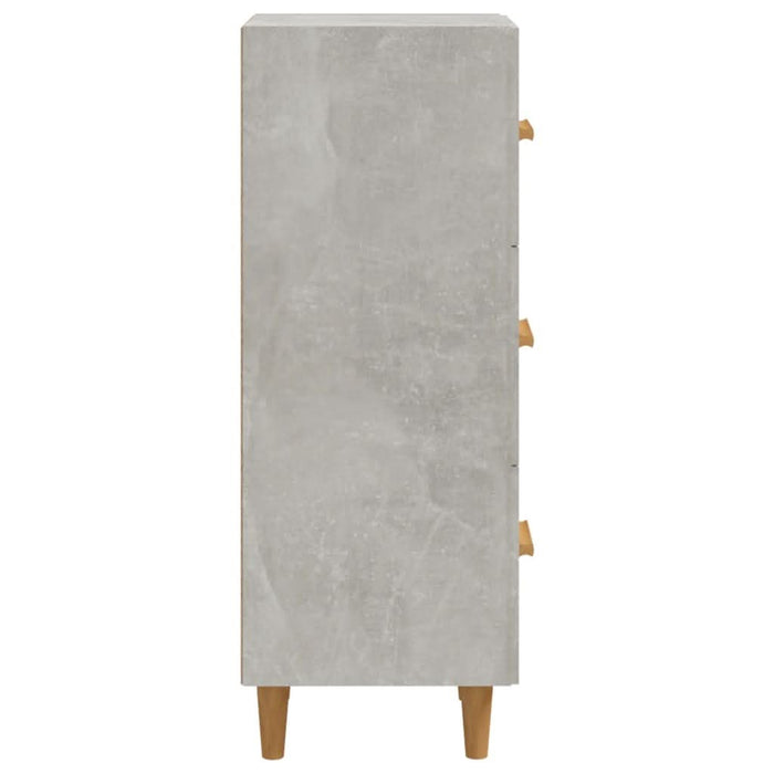 Servantă, gri beton, 34,5x34x90 cm, lemn compozit - WALTI WALTI