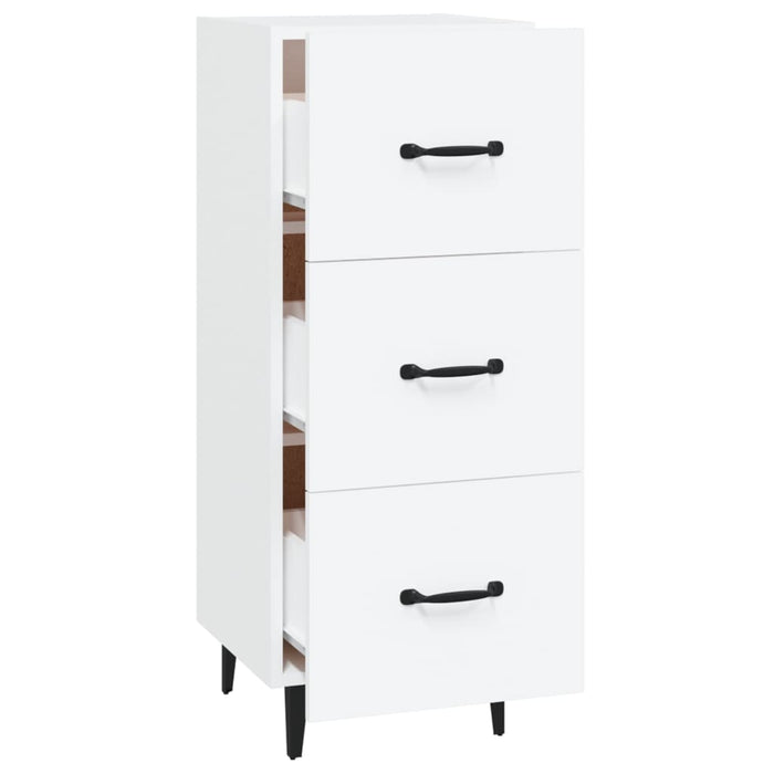 Servantă, alb, 34,5x34x90 cm, lemn compozit - WALTI WALTI