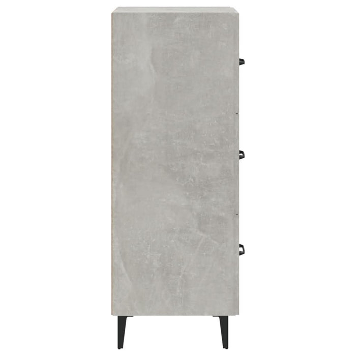 Servantă, gri beton, 34,5x34x90 cm, lemn compozit - WALTI WALTI