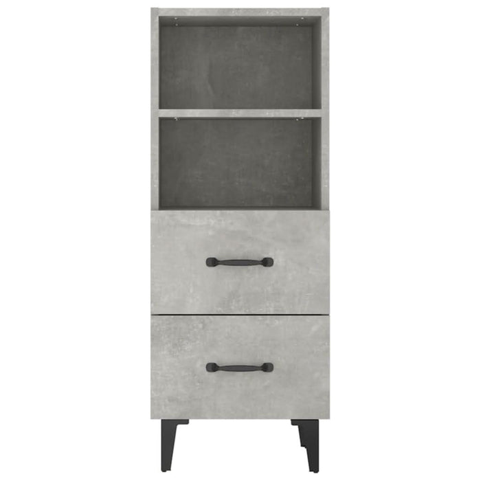 Servantă, gri beton, 34,5x34x90 cm, lemn compozit - WALTI WALTI
