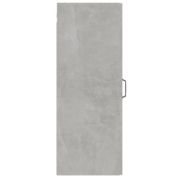 Dulap de perete suspendat, gri beton, 34,5x34x90 cm - WALTI WALTI